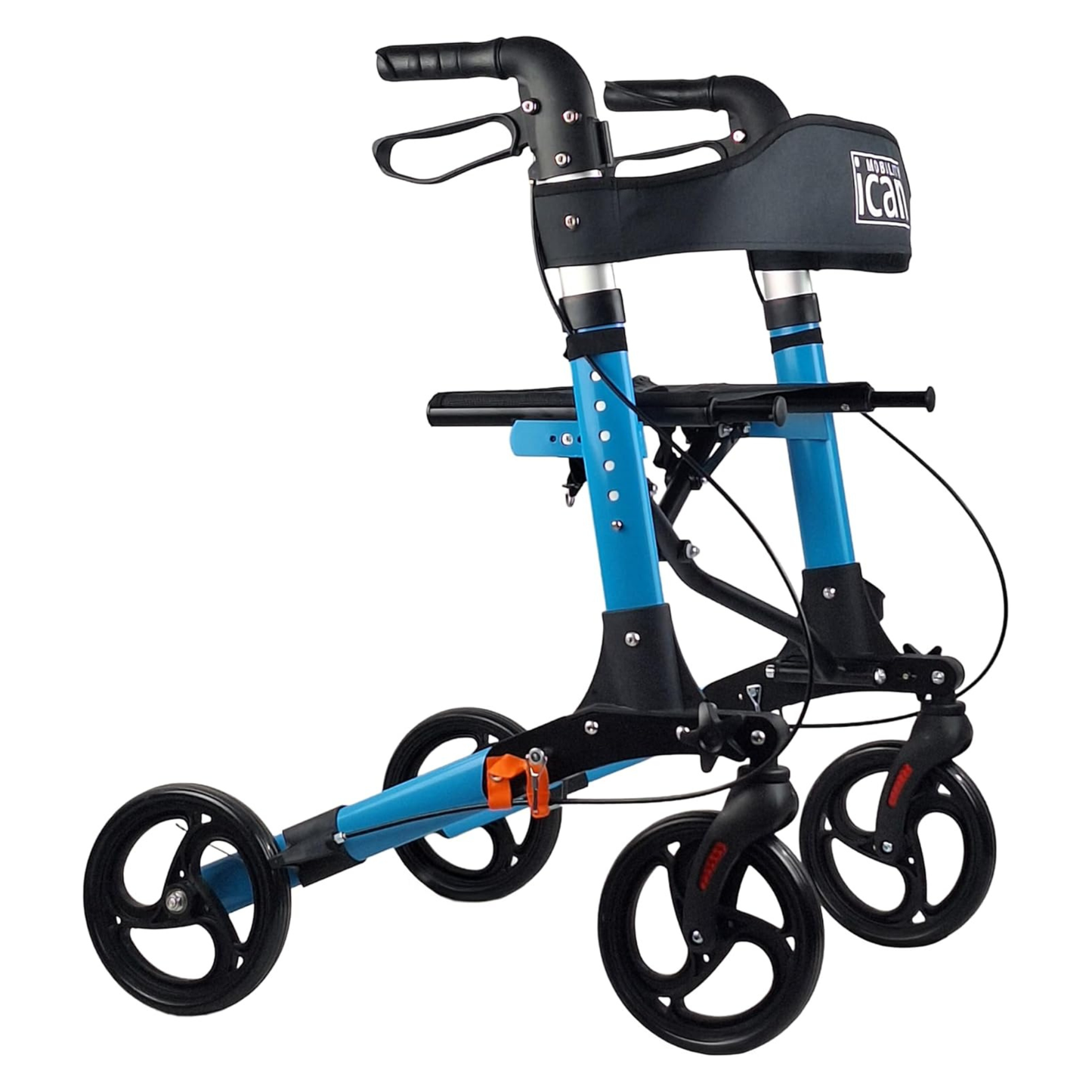 Ultra Lightweight Folding Rollator Walker – Comfort & Storage (R-69)