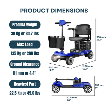 TownCruise everyday mobility scooter – product view 9