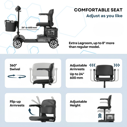 TownCruise everyday mobility scooter – product view 2