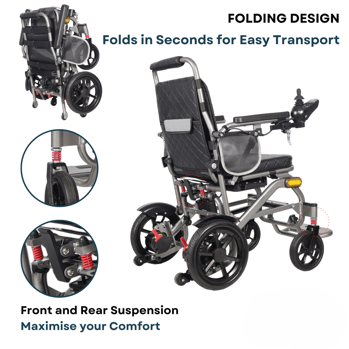 SerenFold – Comfort Folding Electric Wheelchair