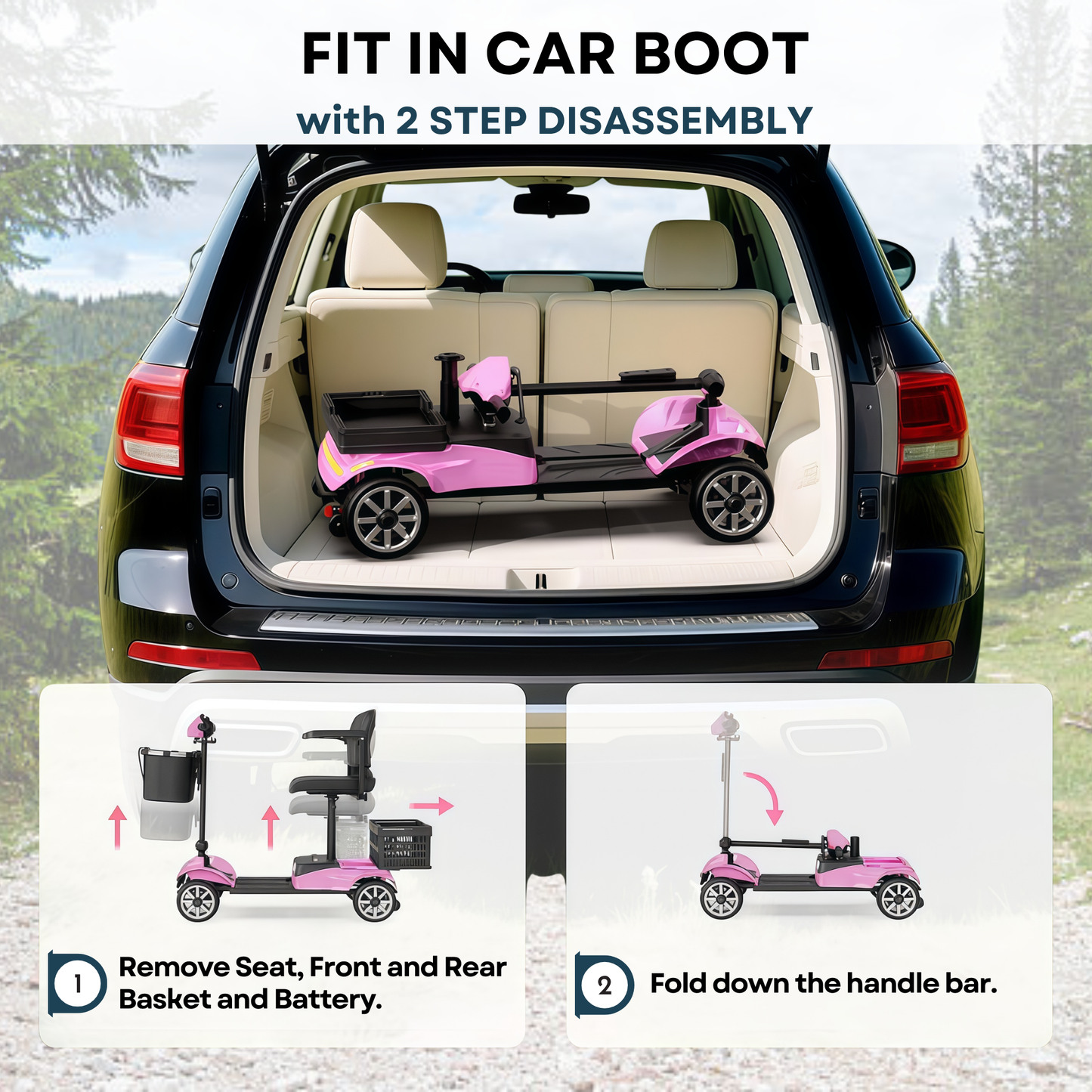 Portable Mobility Scooter – Stable & Long Range (X-05)
